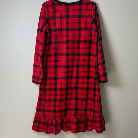 Carter’s Fleece Buffalo Plaid Nightgown – Size 6/7 - Picture 4 of 6